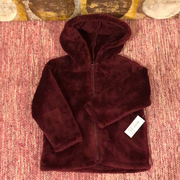 fuzzy jacket old navy